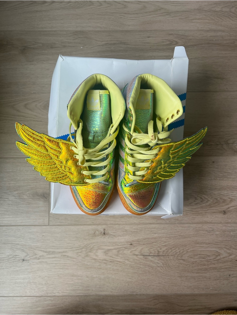 Adidas x Jeremy Scott JC Wings in Foil